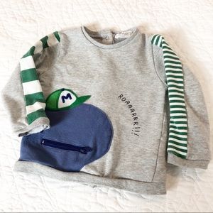 MAYORAL 12M boys shirt dragon, long sleeve, cotton